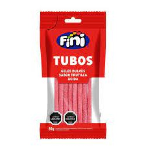 tubos de frutilla acida